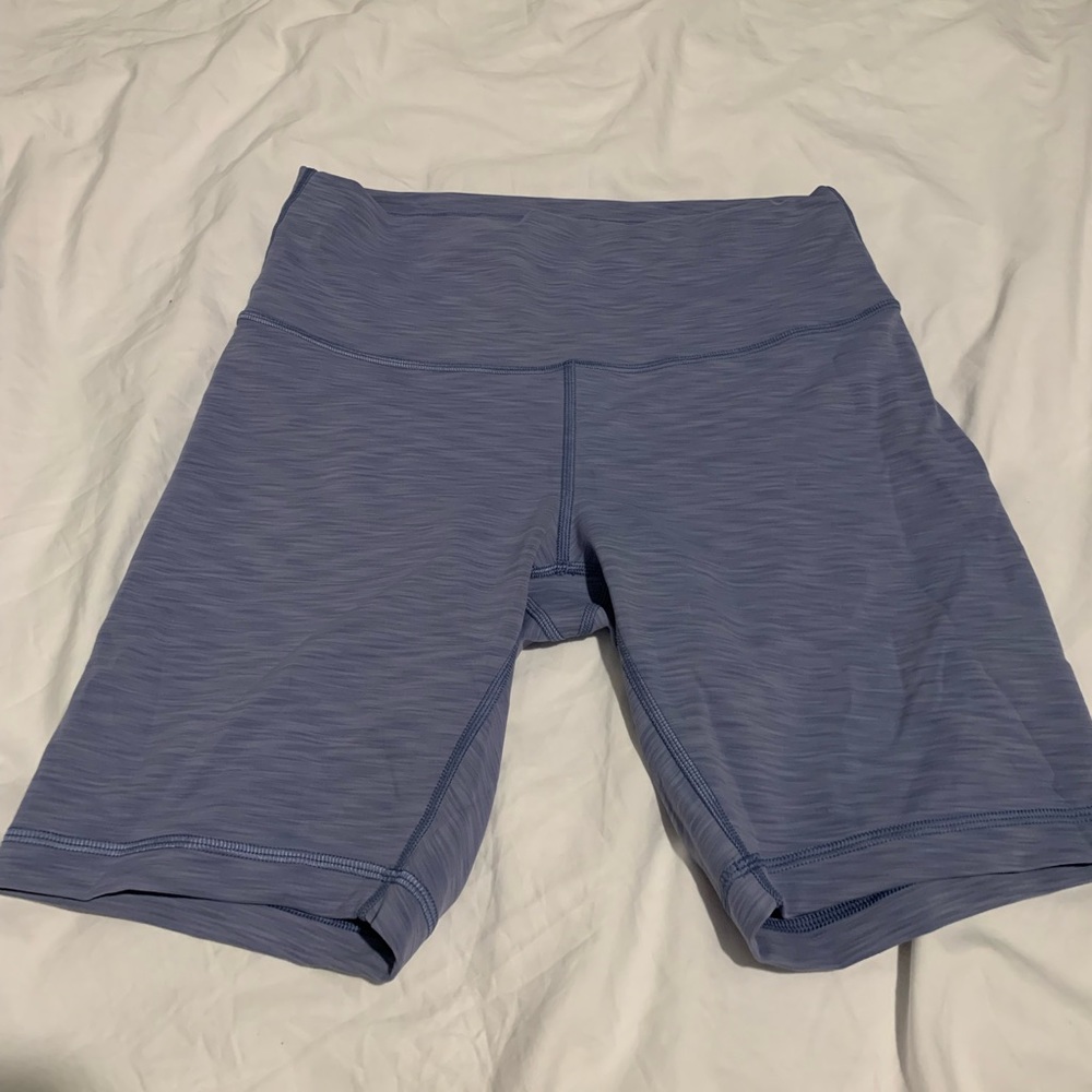 Lululemon 8 Inch Wunder Train Bike Shorts - Heathered Waterdrop